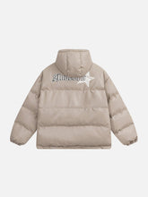 Handbemalter Wintermantel mit Sternenmuster